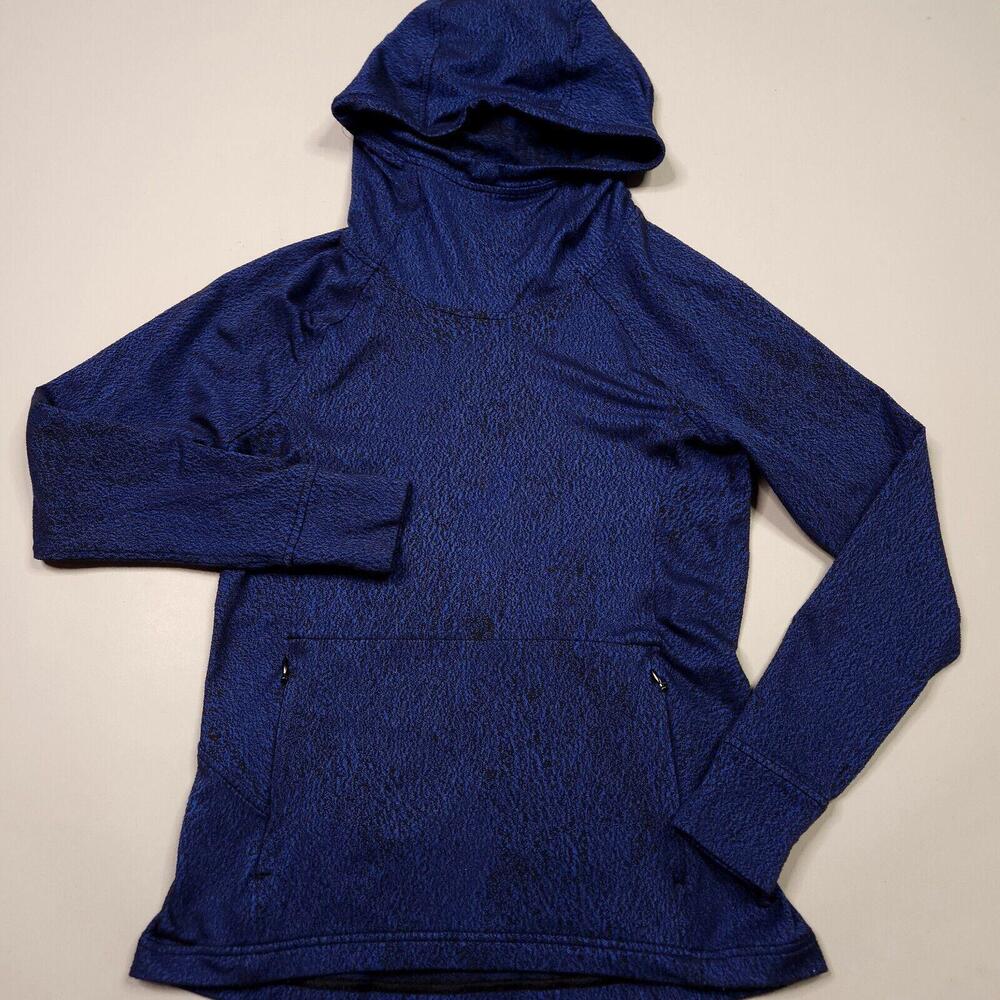 Lululemon Ready To Rulu Hoodie Spray Jacquard Sapphire Blue Black Size 4